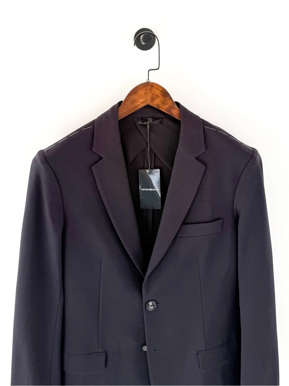 NEW Emporio Armani Navy Blue Stretch Italian Blazer Sport Coat 38R